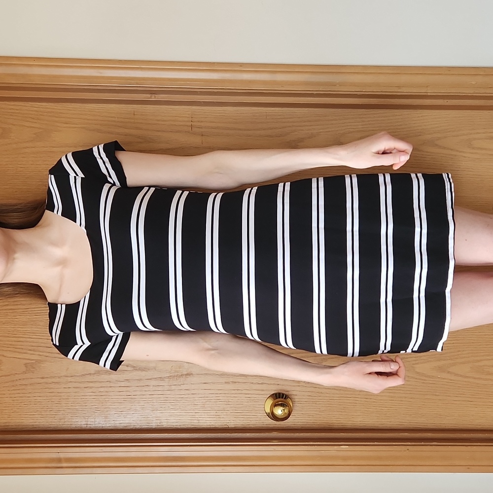 Papillon Small B&W Striped Dress
